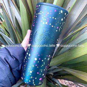 ❄️LAST FEW🎄Starbucks Spotted Multicolor Confetti & Snowflake SS Tumbler